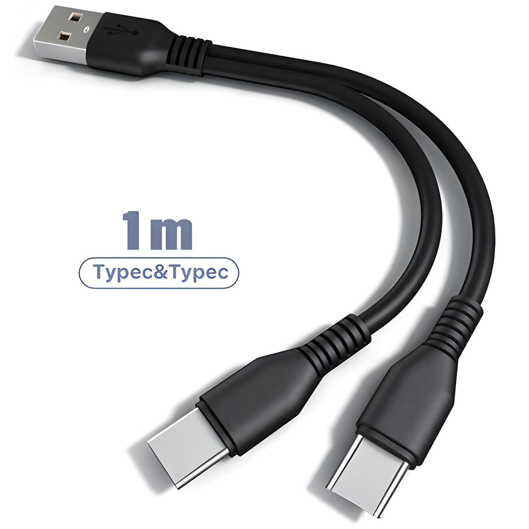 Kabel Ładowania 2 w 1 z Wieloma Portami USB
