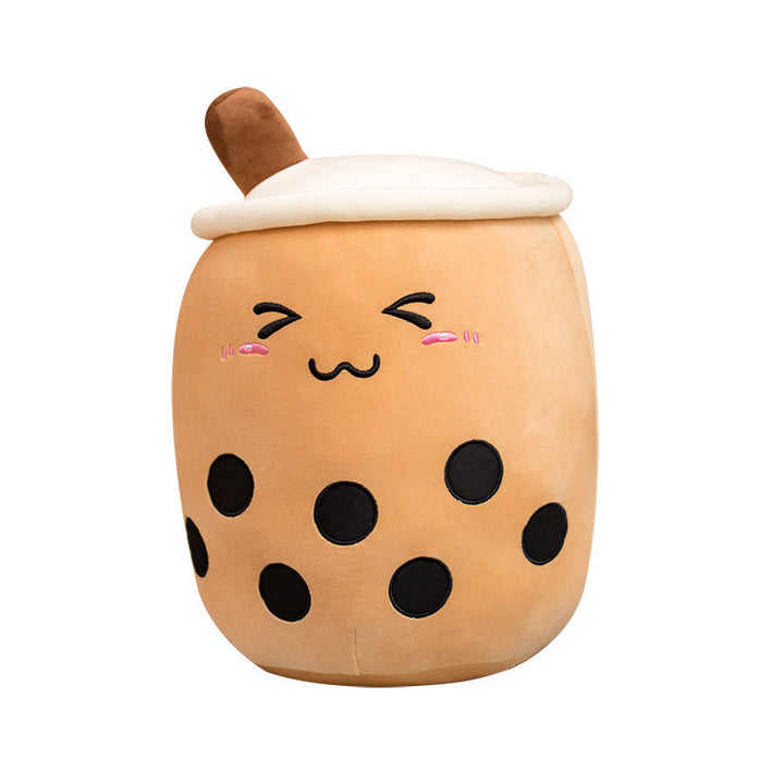Pluszowy kubek bubble tea z buźką