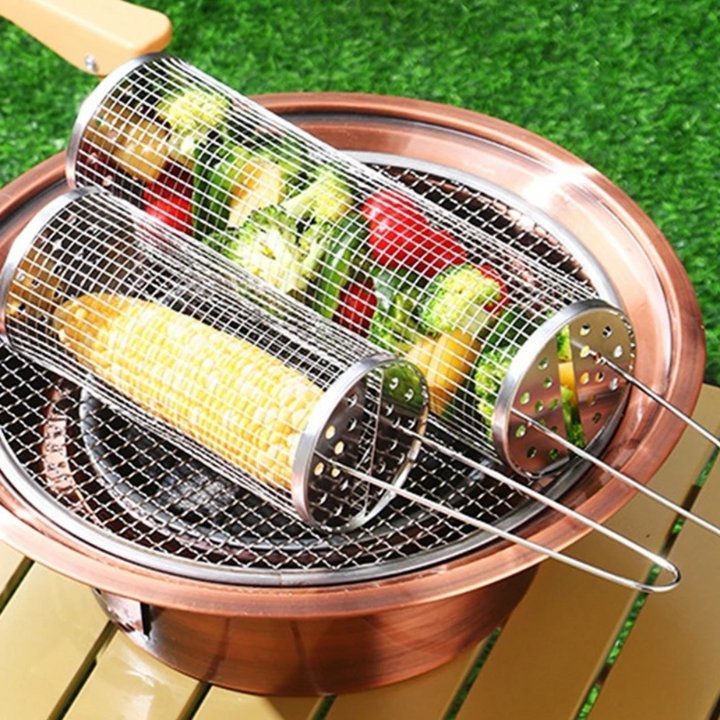 Koszyk do grillowania ze stali nierdzewnej