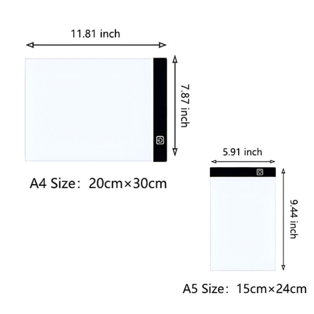 A4 A5 Ultra-Cienki Tablet LED do Rysowania do Śledzenia i Szkicowania