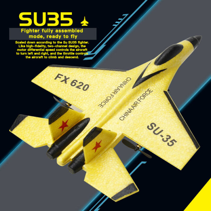 Model RC Samolot SU35 2.4G z LED-ami Zdalnie Sterowany Model Latający Szybowiec Samolot SU57