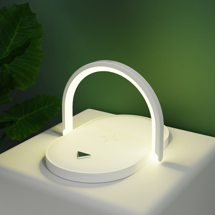 Domero Lampka nocna z ładowarką bezprzewodową 15 W i uchwytem