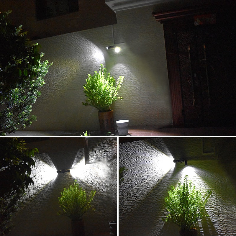 Super Jasne Zewnętrzne Lampy LED Solarne z Czujnikiem Ruchu