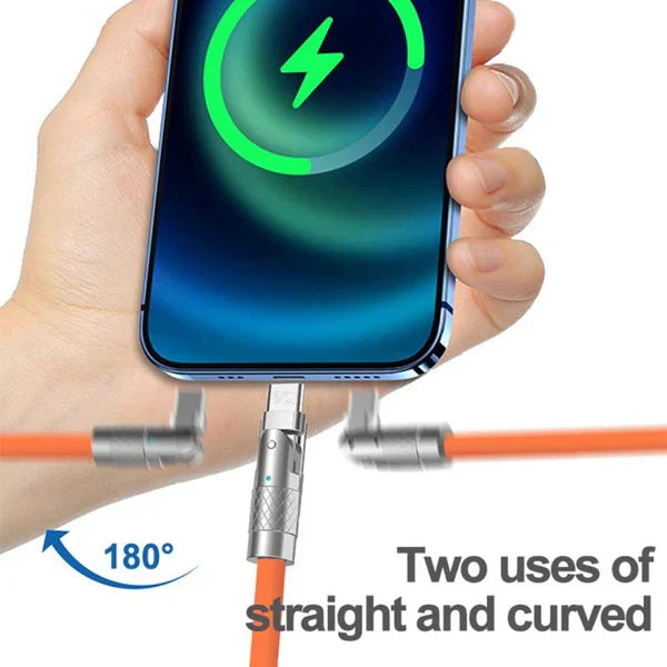 Kabel do Szybkiego Ładowania z Obrotem 180°