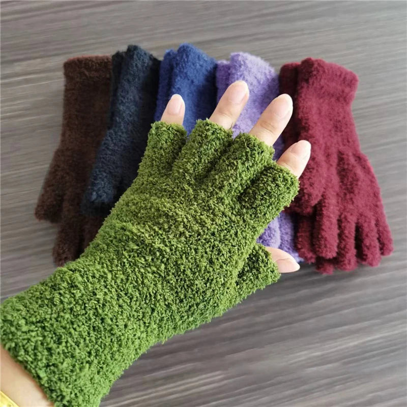 Zimowe Rękawiczki Bez Palców Comfort Knit