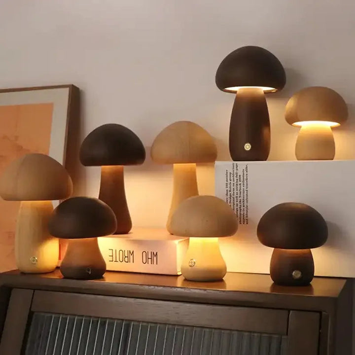 Lampka nocna w kształcie grzyba
