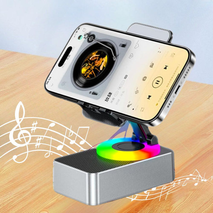 Stojak na telefon 4 w 1 z głośnikiem Bluetooth