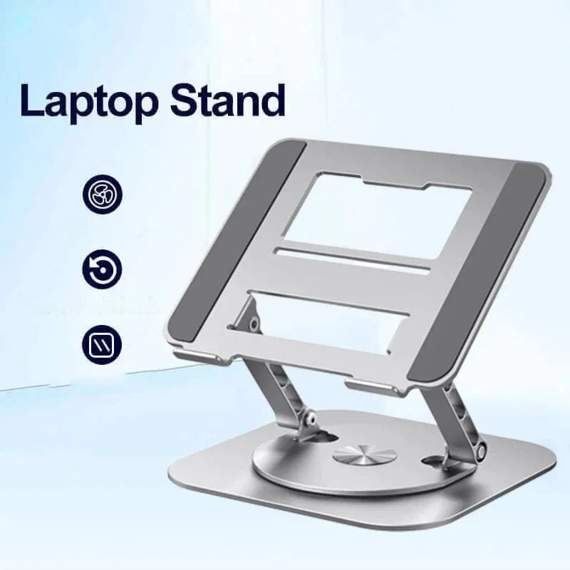 Stojak na laptopa z aluminium, obrotowy o 360 stopni