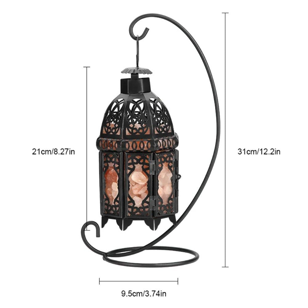 Lampa Stołowa z Soli Woskowej w Stylu Vintage