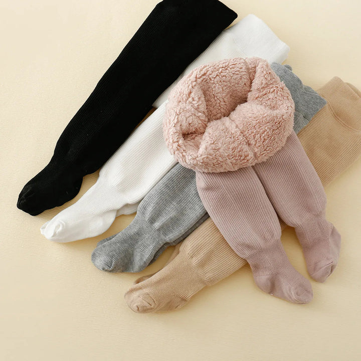 Legginsy dziecięce na zimę z fleecem
