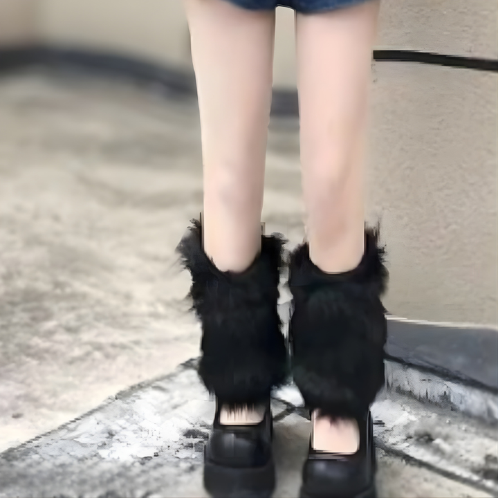 Zimowe Pokrowce na Buty z Futerkiem