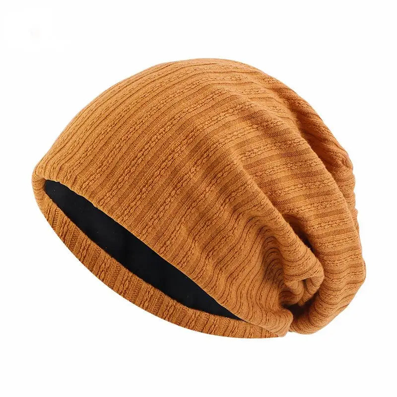 Czapka Beanie z Wzorem Pszenicy na Zimę