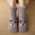 Kawaii Miś Fleece Ciepłe Skarpetki