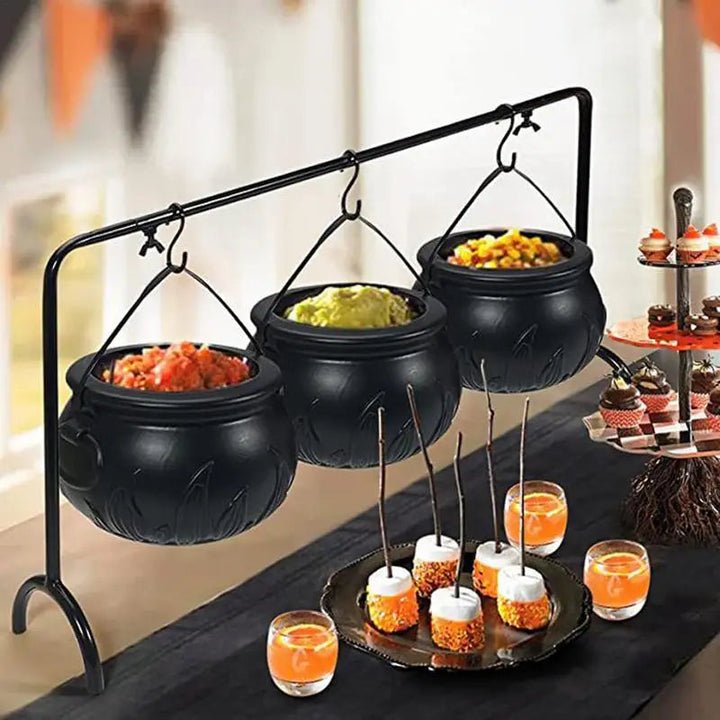 Zestaw dekoracji na Halloween - Cukierki w Kociołku Czarownicy