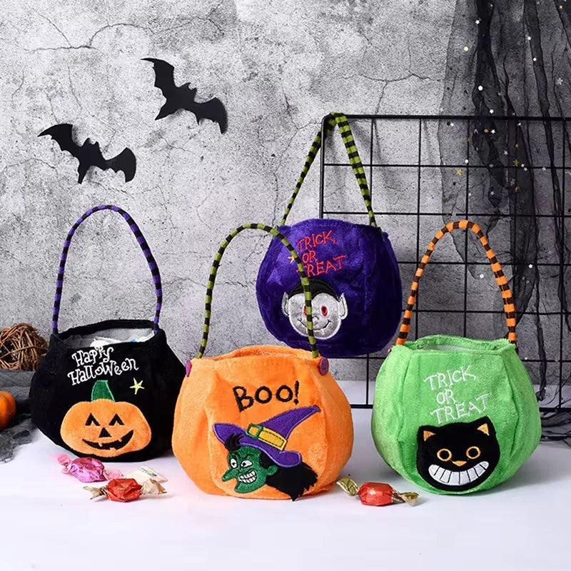 Torba na Halloween w kształcie dyni dla dzieci