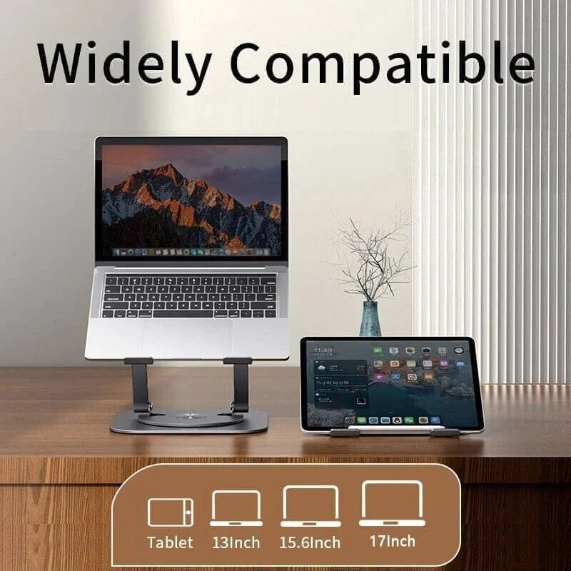 Stojak na laptopa z aluminium, obrotowy o 360 stopni