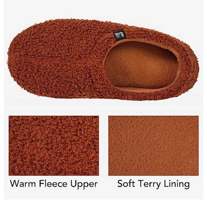 Zamknięte Fleece Kapcie Domowe