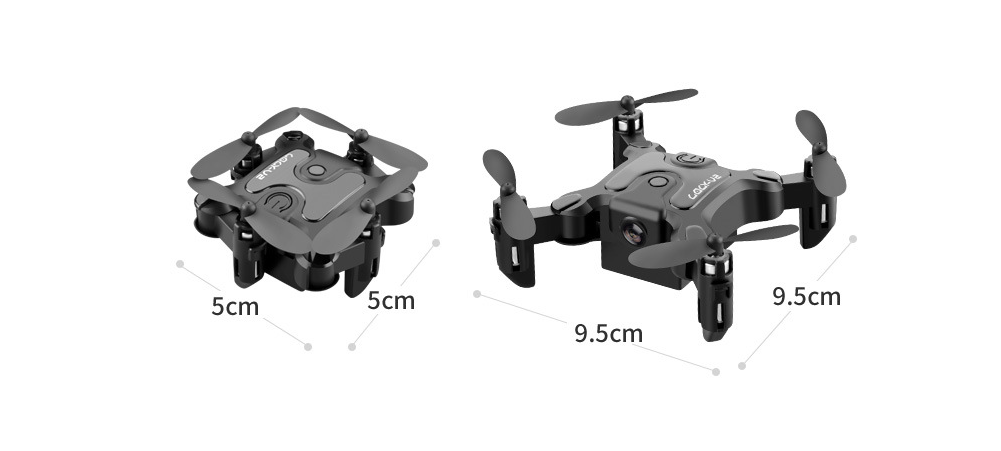 Dron składany mini z kamerą, 4K lub 720P, z pilotem, 10 minut lotu