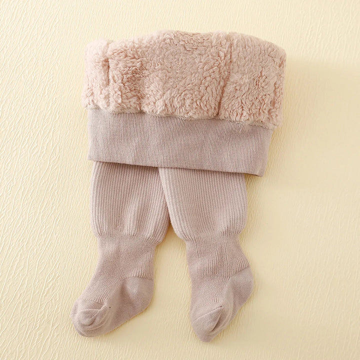 Legginsy dziecięce na zimę z fleecem