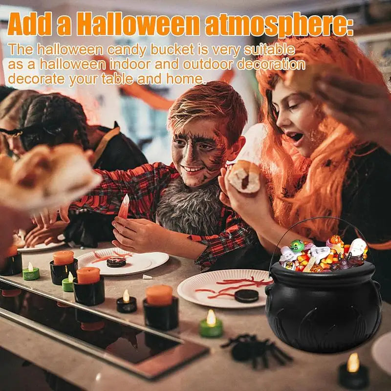 Zestaw dekoracji na Halloween - Cukierki w Kociołku Czarownicy