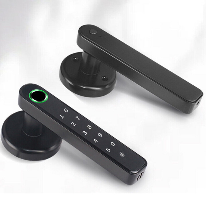 Inteligentny elektroniczny zamek do drzwi z kontrolą przez aplikację mobilną i odciskiem palca Bluetooth