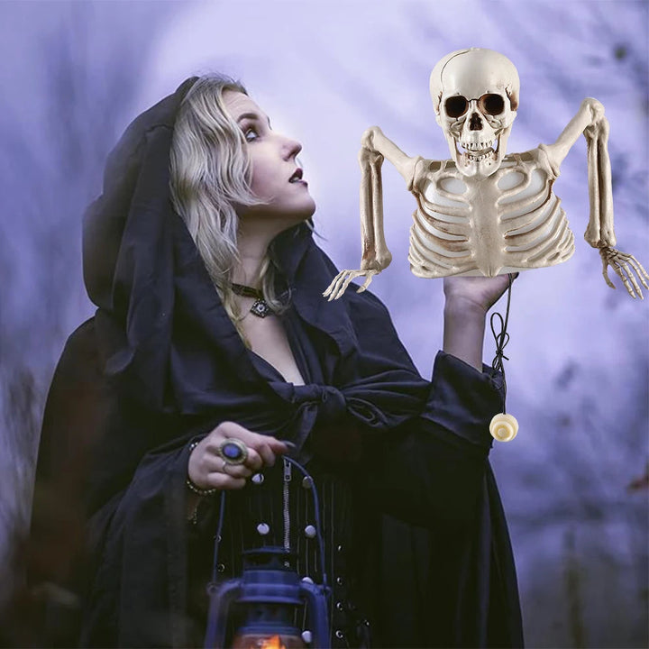 Świecąca Czaszka Szkieletu Dekoracja Halloween