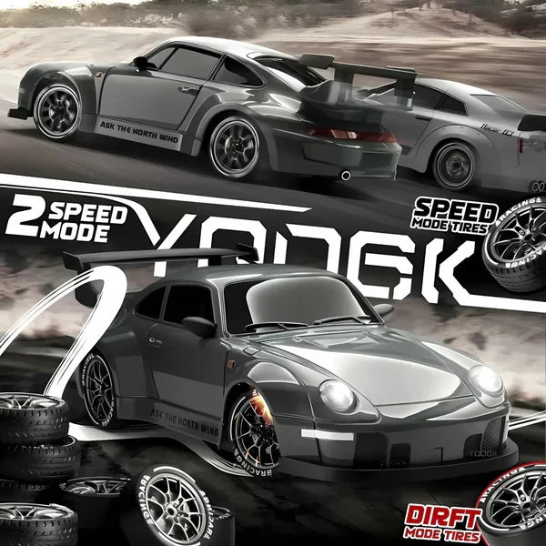 Retro Drift Master – Zdalnie sterowany samochód 4WD z lampkami LED