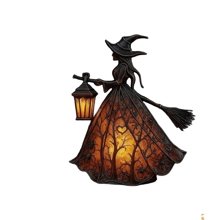Lampka Stołowa Czarownicy na Halloween - Straszna Dekoracja Biurka