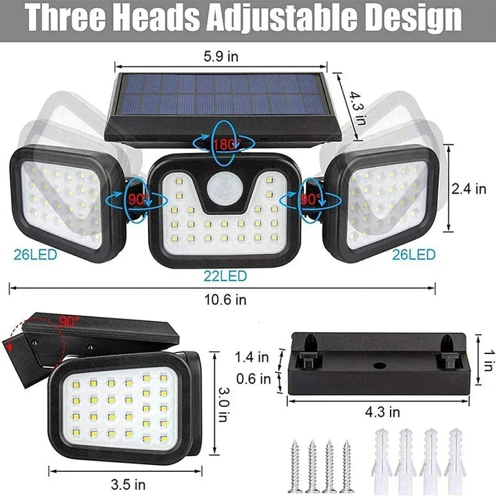 Czujnik Ruchu Lampa Solar dla Użytku Zewnętrznego