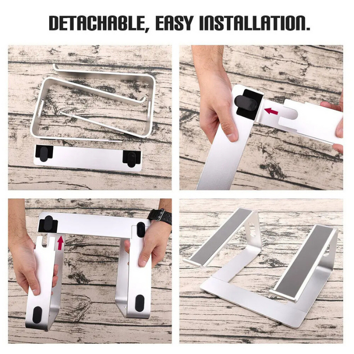 Aluminiowy pionowy stojak na laptopa