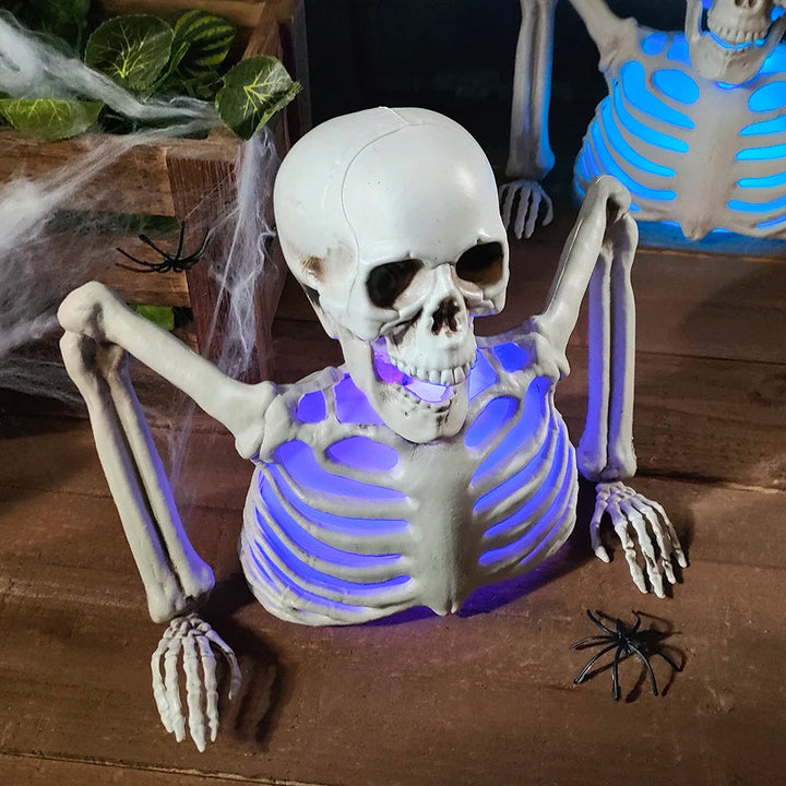 Świecąca Czaszka Szkieletu Dekoracja Halloween