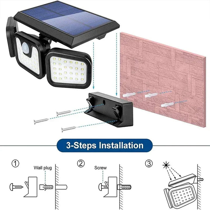 Czujnik Ruchu Lampa Solar dla Użytku Zewnętrznego