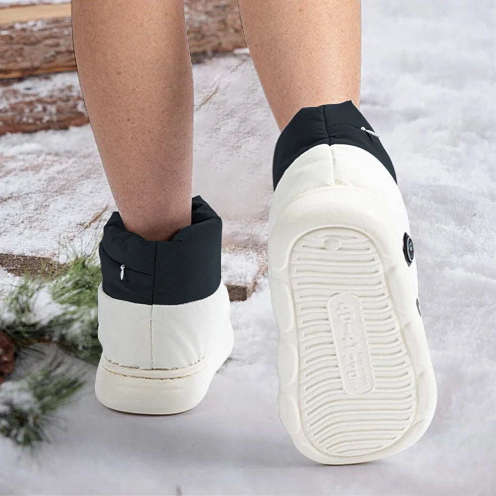 Podgrzewane buty z regulowanymi podgrzewaczami do stóp