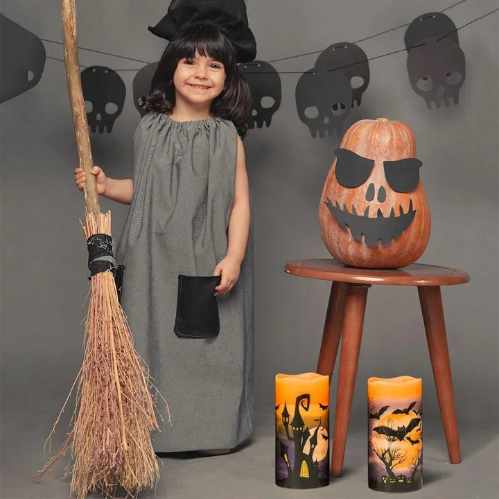 Zestaw świec bezpłomieniowych na Halloween