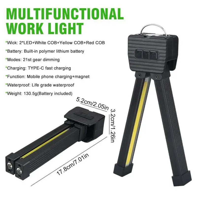 Ładowana lampa robocza LED COB