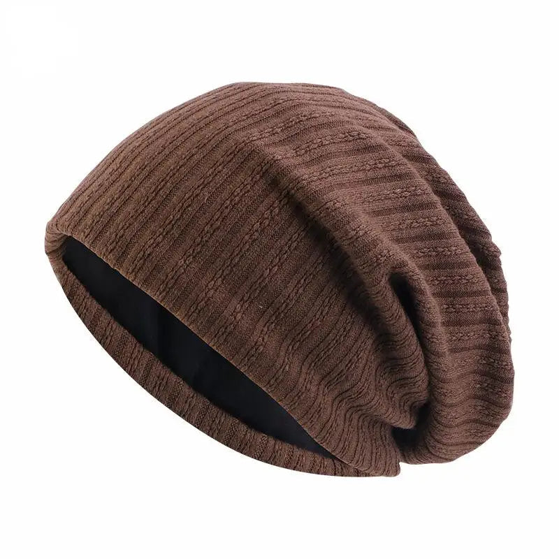 Czapka Beanie z Wzorem Pszenicy na Zimę