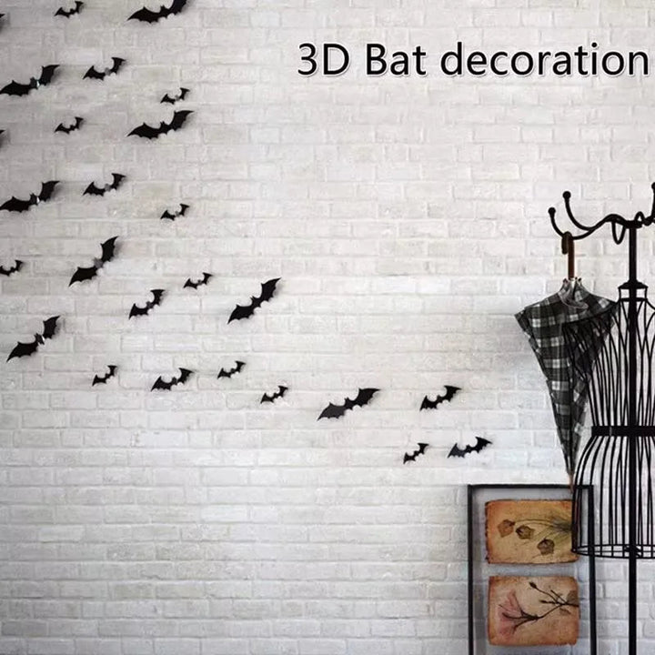 3D PVC Naklejki na Ścianę Nietoperze Halloween