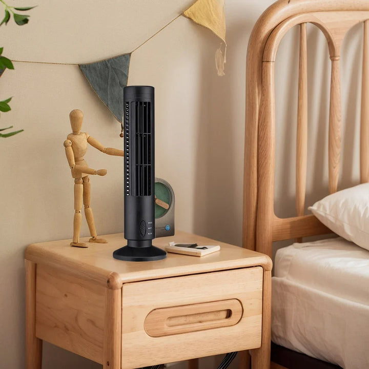 Mini klimatyzator biurkowy z bezłopatkowym chłodzeniem USB