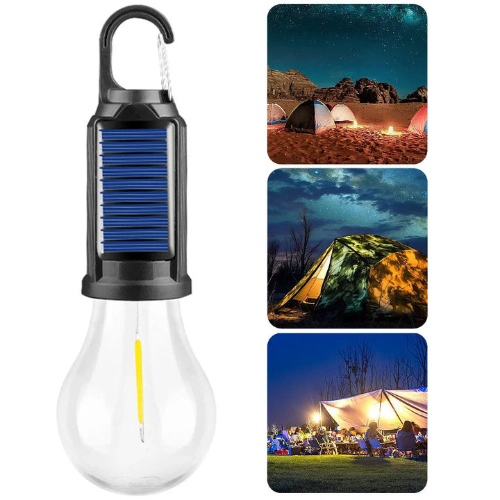 Solarna Lampa Campingowa z Ładowaniem Słonecznym