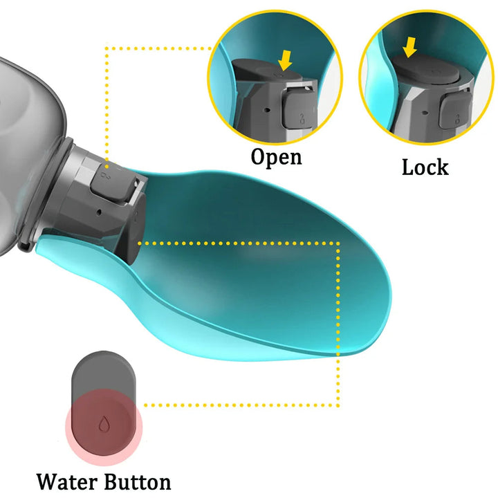 Przenośna Butelka na Wodę dla Psów