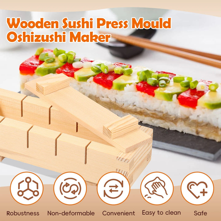 Ręcznie Wykonany Drewniany Wyciskacz do Sushi