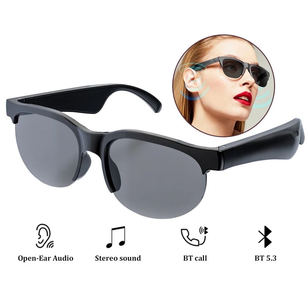 Inteligentne okulary słuchawkowe z tłumaczeniem językowym Bluetooth