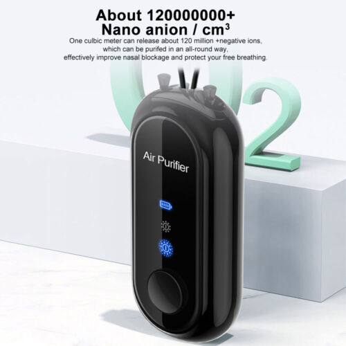 Osobisty Mini Oczyszczacz Powietrza w Postaci Naszyjnika | Oczyszczacz Powietrza do Noszenia z Ładowaniem USB
