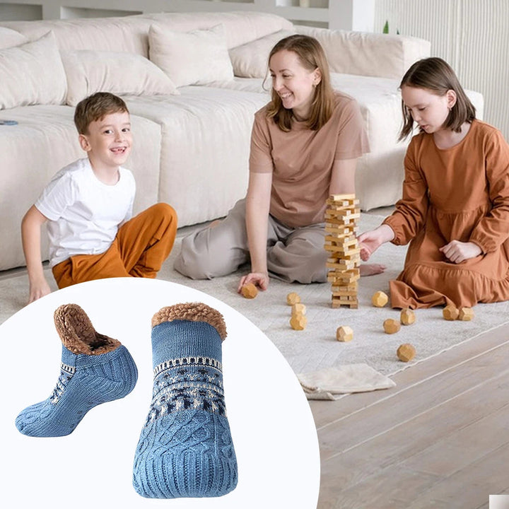 Wełniane Skarpety Kapciowe z Fleece&