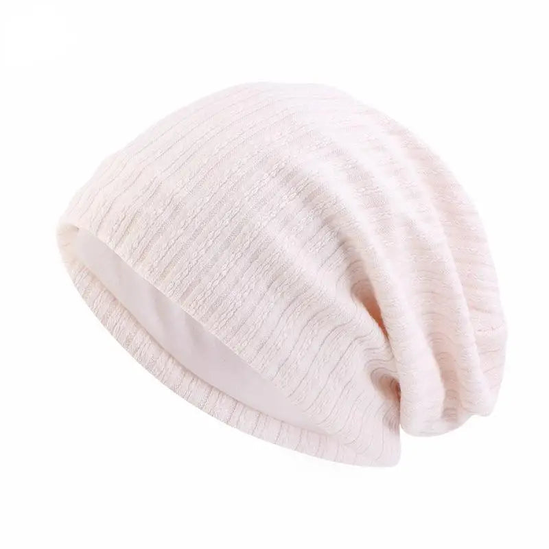 Czapka Beanie z Wzorem Pszenicy na Zimę