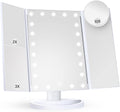 Lustro do makijażu Tri-Fold LED z oświetleniem