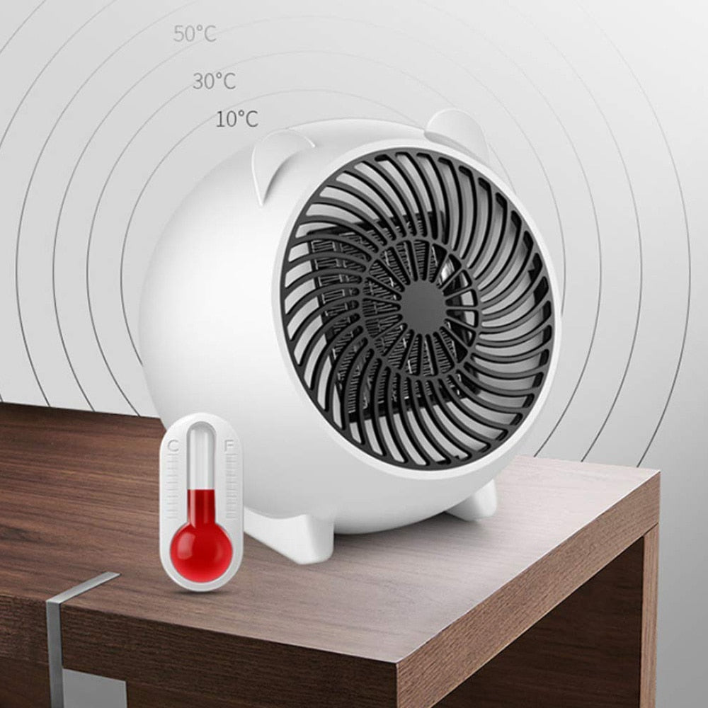 Przenośna mini farelka 250 W z automatycznym wyłączaniem