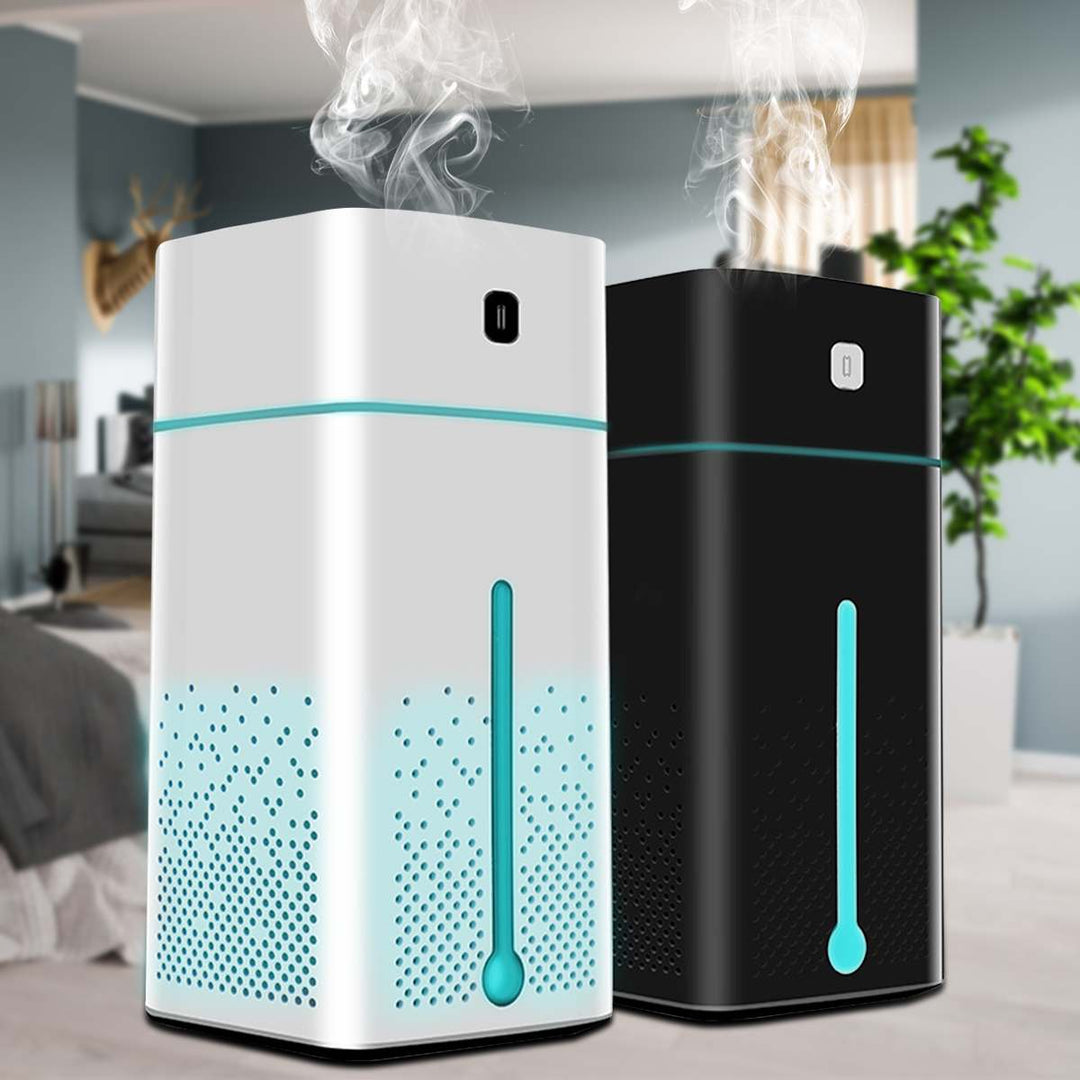 Nawilżacz powietrza 1000 ml z 7 kolorami LED – cichy