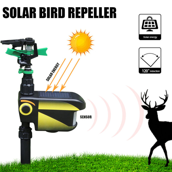 Sprinkler Aktywowana Ruchem dla Jeleni Zasilany Energą Słoneczną - Pozbądź się Jeleni