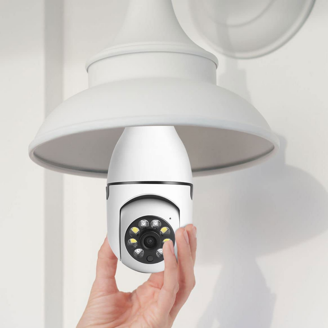 Inteligentna kamera bezpieczeństwa w żarówce WiFi do użytku wewnętrznego/zewnętrznego